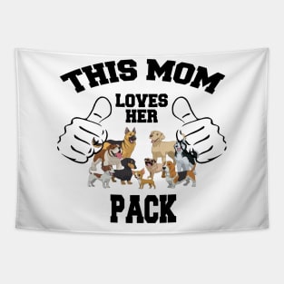 This Mom Loves Her Pack Tapestry