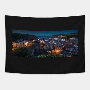 Staithes at Dusk, North Yorkshire Tapestry