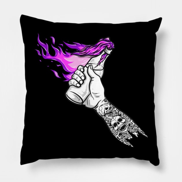 Popping Molly Pillow by deludedclothing