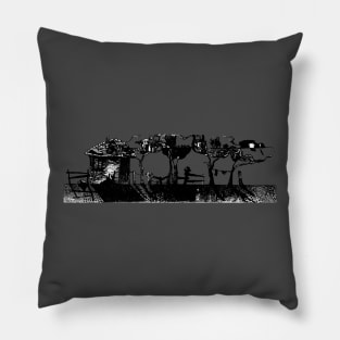 Alone house Pillow