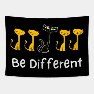 Cat Funny Different Cat Lover Pet Tapestry