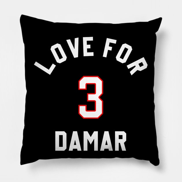 LOVE FOR 3 DAMAR Pillow by teesmile