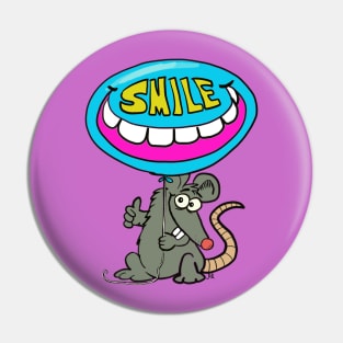 Smile rat Pin