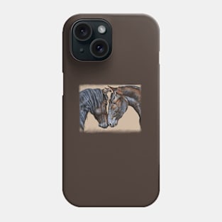 Horses Greeting Phone Case