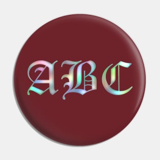 ABC - rainbow Pin