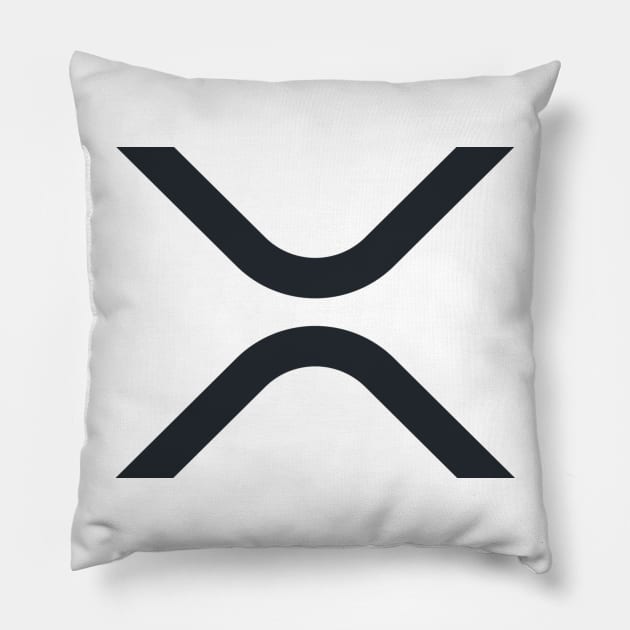 New XRP Logo Pillow by cryptogeek