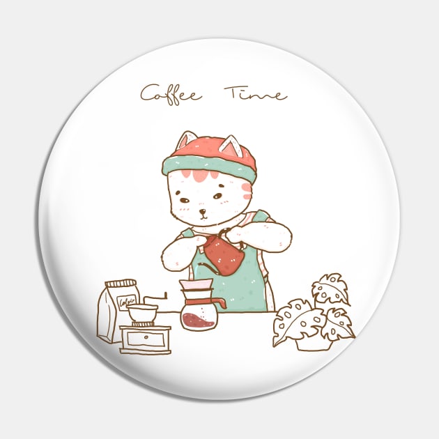 barista cat in duty Pin by Janatshie