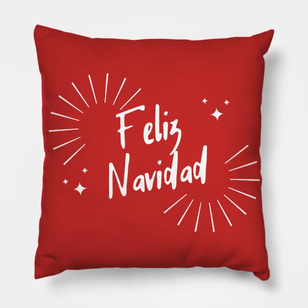 Feliz Navidad Pillow by stephanieduck