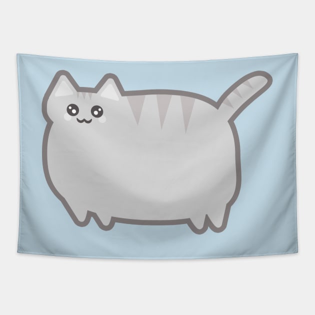 Kawaii Fat Cat Tapestry by KawaiiNir