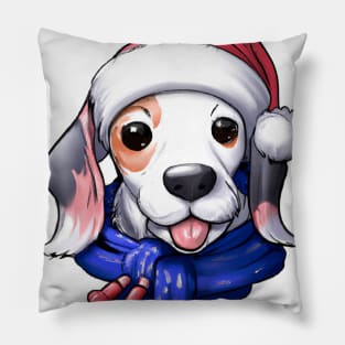 Cute Beagle Drawing Pillow