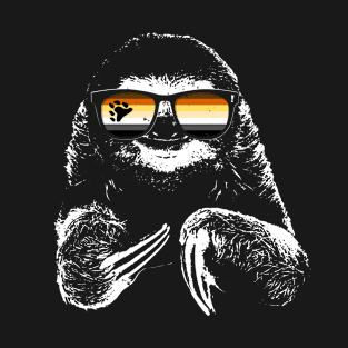 Pride Sloth Bear Pride Flag Sunglasses T-Shirt