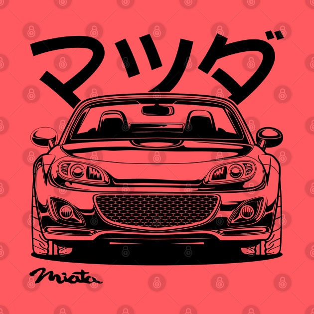 Miata MX-5 Line Art by idrdesign