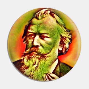 Johannes Brahms Snow Portrait | Johannes Brahms Artwork 3 Pin