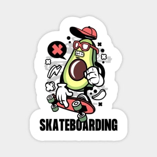 Playful Skateboarding Event Magnet