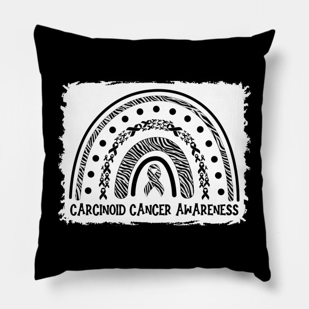 Carcinoid Cancer Awareness Pillow by Geek-Down-Apparel