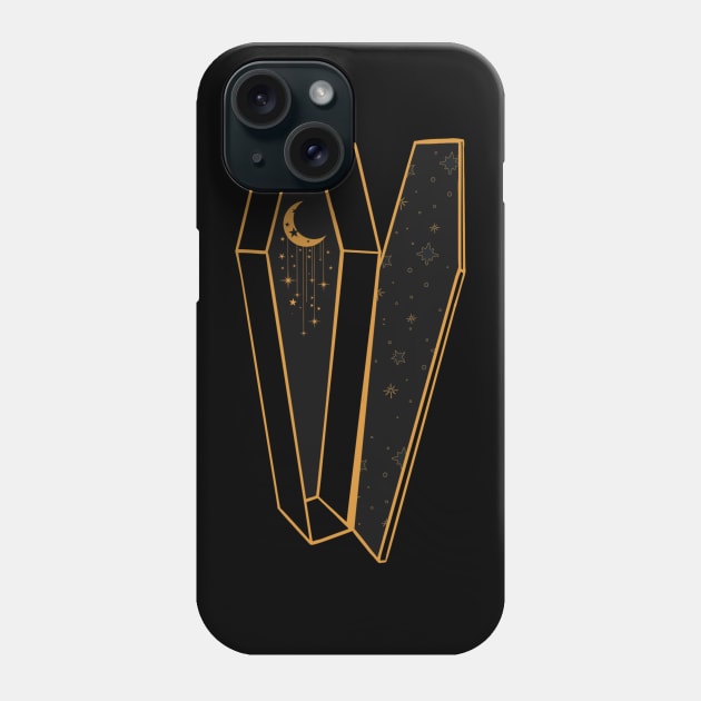 Celestial Coffin Phone Case by Shea Klein