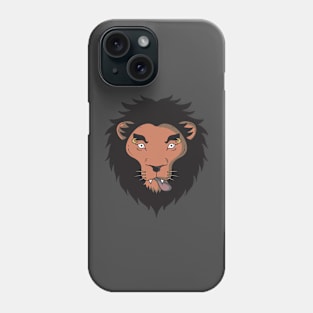 lion with eyebrow piercing Phone Case