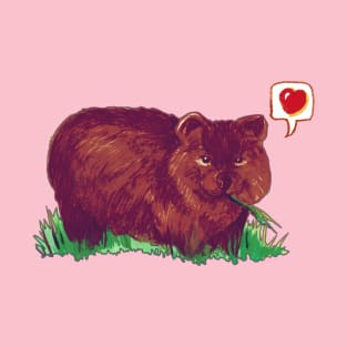 Wombat Love - Cute Cartoon Wombat T-Shirt