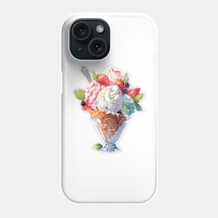 Ice Cream Sundae Phone Case