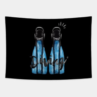 Scuba Diving Tapestry