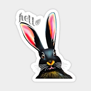 Hello Rabbit Magnet