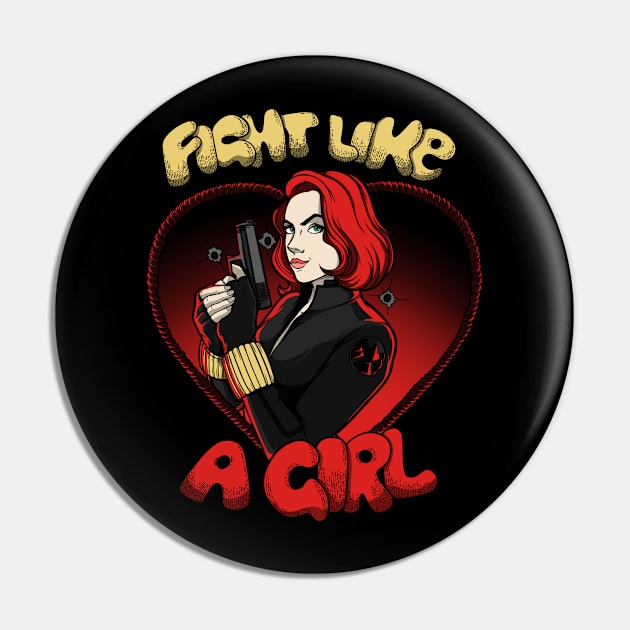 Fight Like An Agent Pin by gseignemartin