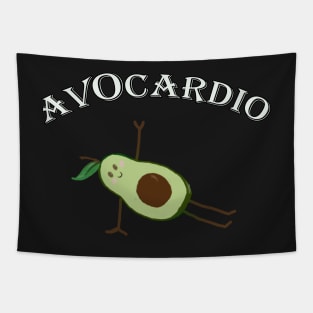 Funny Workout Journals, Shirts, Mugs & Other Products: Avocado Funny AvOcardio Workout Fitness Food Lover Gifts Tapestry