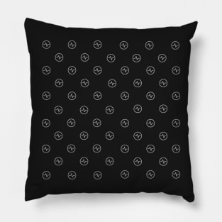 Sawtooth Wave Electrical Pattern Pillow