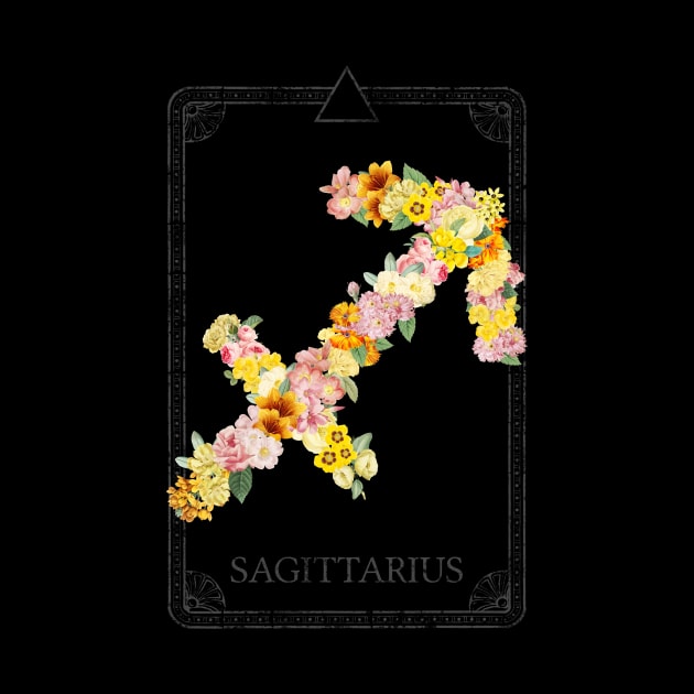 Floral Zodiac Sign: Sagittarius by FabiWes