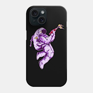 Astronaut Shoots Illustration Phone Case