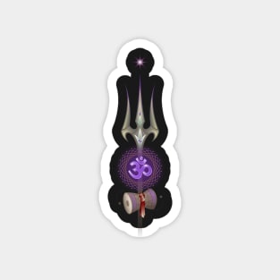 sacred symbols of yoga. Shiva Om Magnet