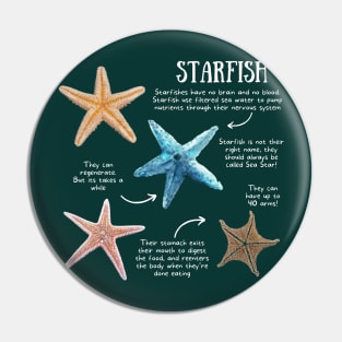 Animal Facts - Starfish Pin