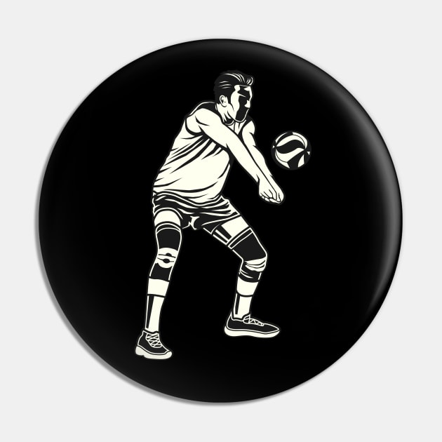 Volleyball Player Pin by TambuStore