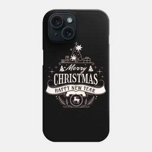 merry christmas happy new year Phone Case