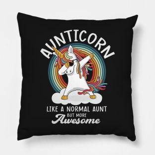 Aunticorn Like A Normal Aunt But More Awesome Pillow