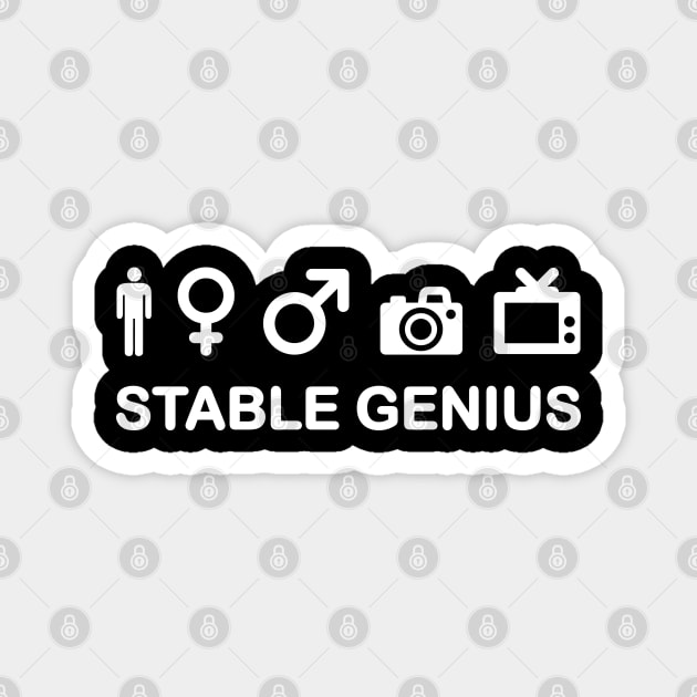 Stable Genius Test Magnet by NinthStreetShirts