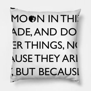 Moon Landing Speech - Black Pillow