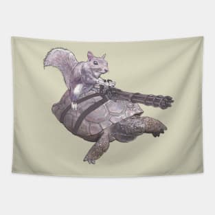 Swag Squirrel Gamer military humor Tapestry