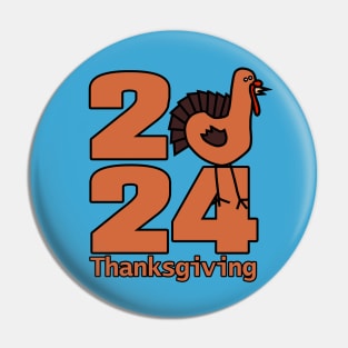 Thanksgiving 2024 Cute Turkey Pin