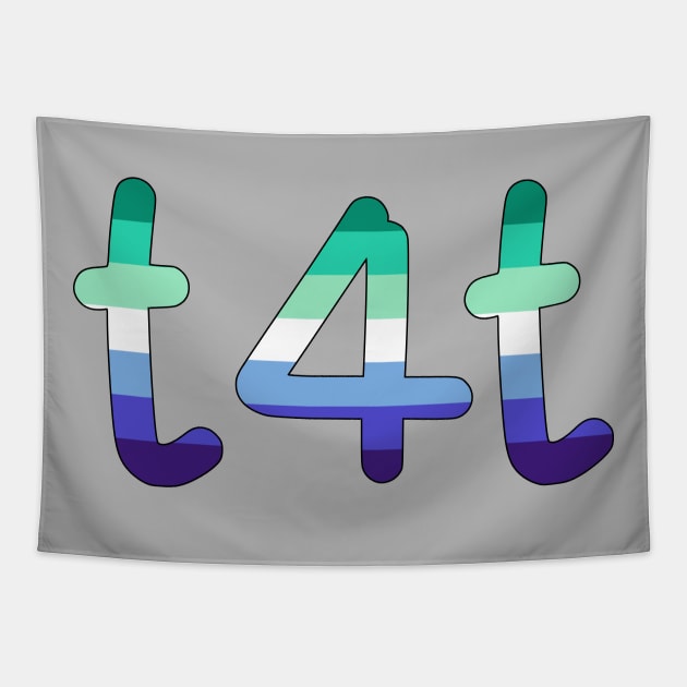 t4t (Gay Man Pride Colors) Tapestry by dikleyt