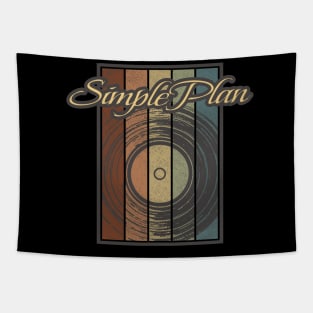 Simple Plan Vynil Silhouette Tapestry