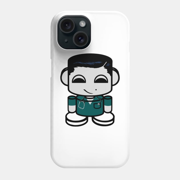 HERO'BOT Nurse Jimmy Derham Phone Case by Village Values