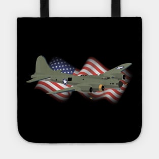 Patriotic B-17 Flying Fortress WW2 Heavy Bomber Tote