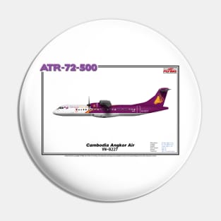 Avions de Transport Régional 72-500 - Cambodia Angkor Air (Art Print) Pin