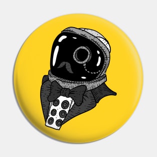 gentlemen astronaut, black and white. Pin