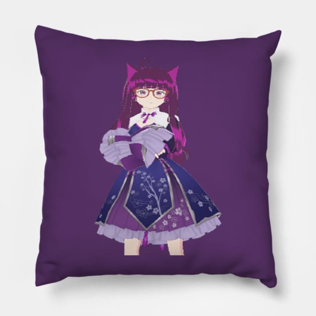 neko oc Pillow by Cherry's Tree