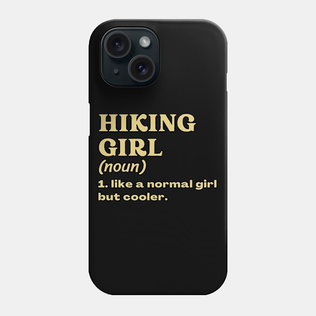 Hiking Girl Phone Case by ClorindaDeRose