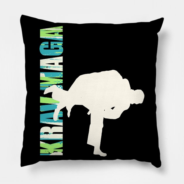 Krav Maga, Israeli Martial Art Pillow by GreenOptix