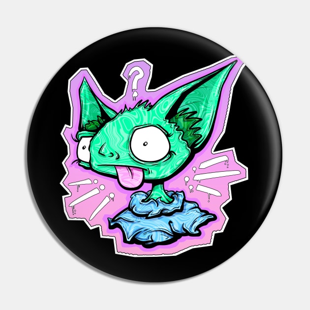 Cute And Fluffy Chaos Pin by BobbyMillsArts