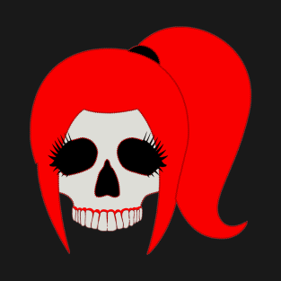 Ponytail Skull T-Shirt